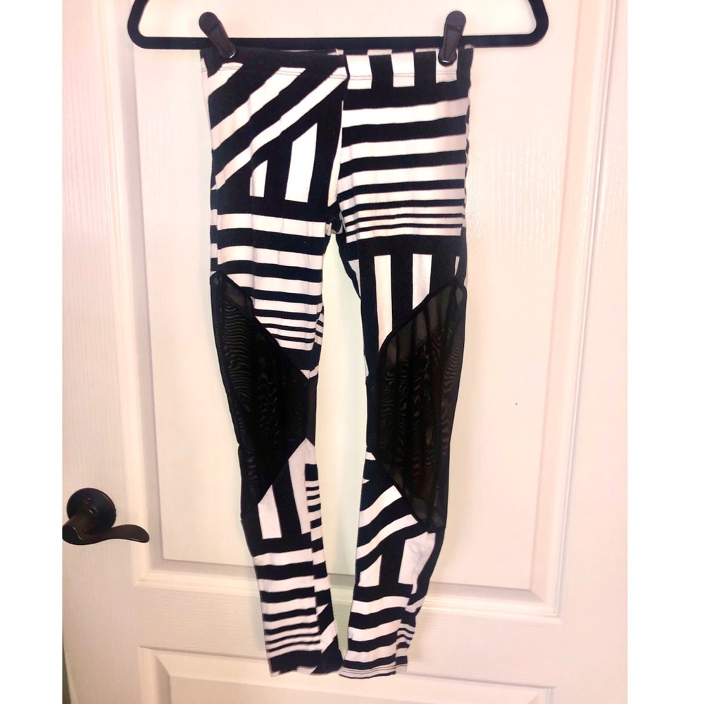 Striped & Mesh Leggings